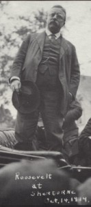 Photo of President Theodore Roosevelt at Sherburne, October 14, 1914